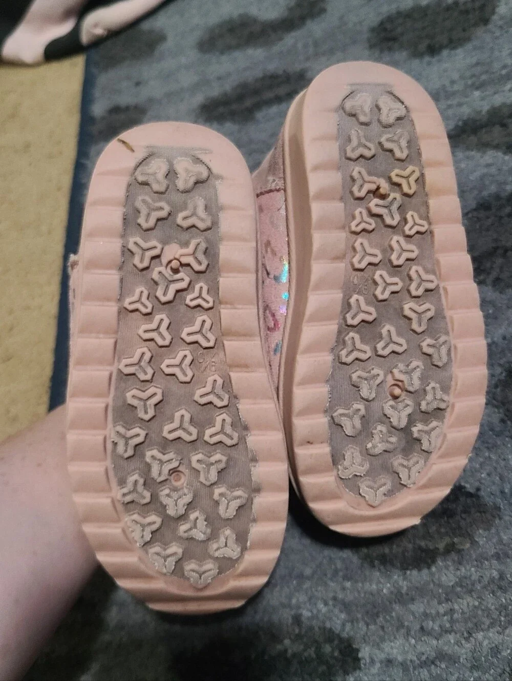 Girls Toddler Pink Fuzzy Boots sz 9/10c